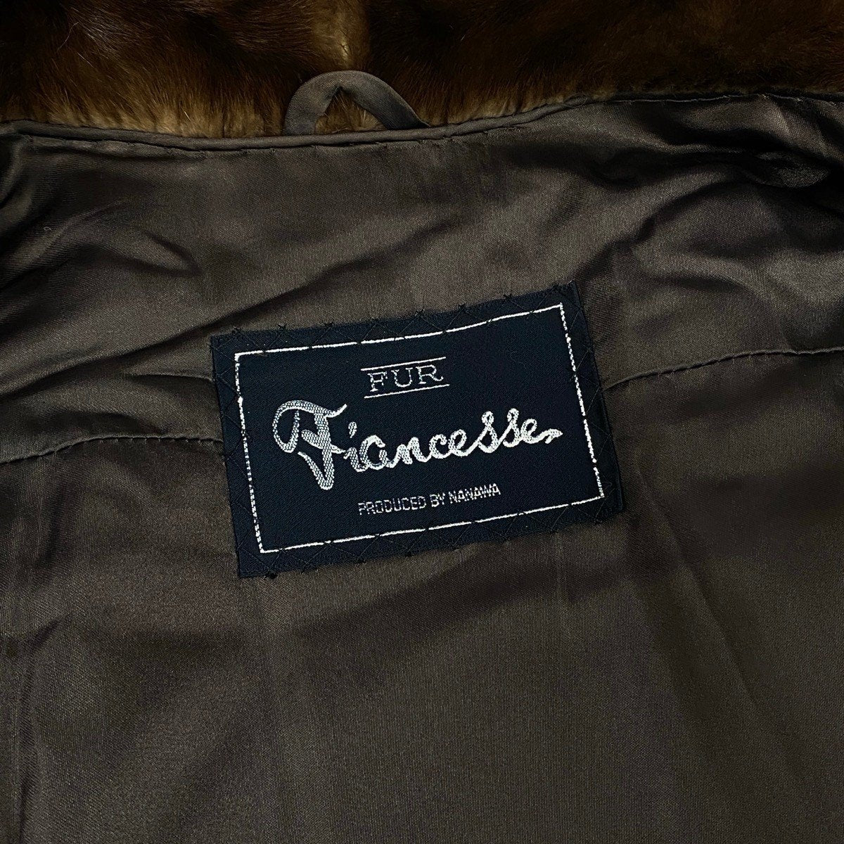 24j7 NANAWA SAGA MINK 銀サガ デミバフミンク ロングコート サイズ9 茶系 最高級本毛皮 Mink Fur Long Coat リアルファーt18r