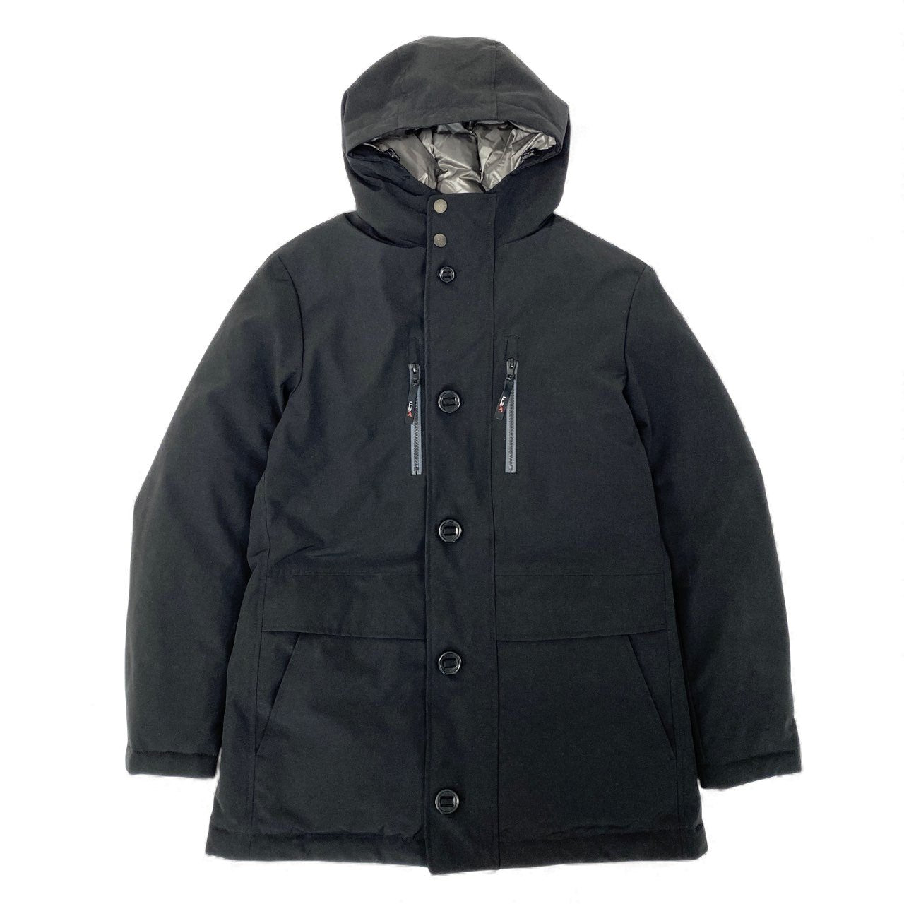 78L9 yeti TAKEO KIKUCHI イエティ タケオキクチ ダウンコート アウター フード付き 防寒 4 ブラック メンズ 紳士服u02t