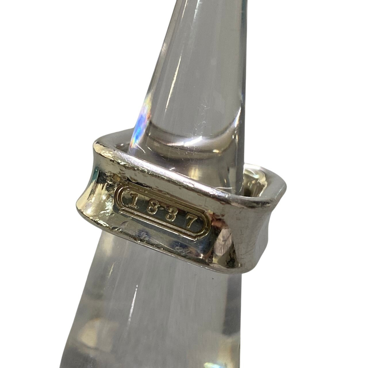 e16 TIFFANY＆Co. ティファニー 1837 スクエアリング 6号 シルバー 925 9.7g Square Silver Ring アクセサリー 指輪t18r