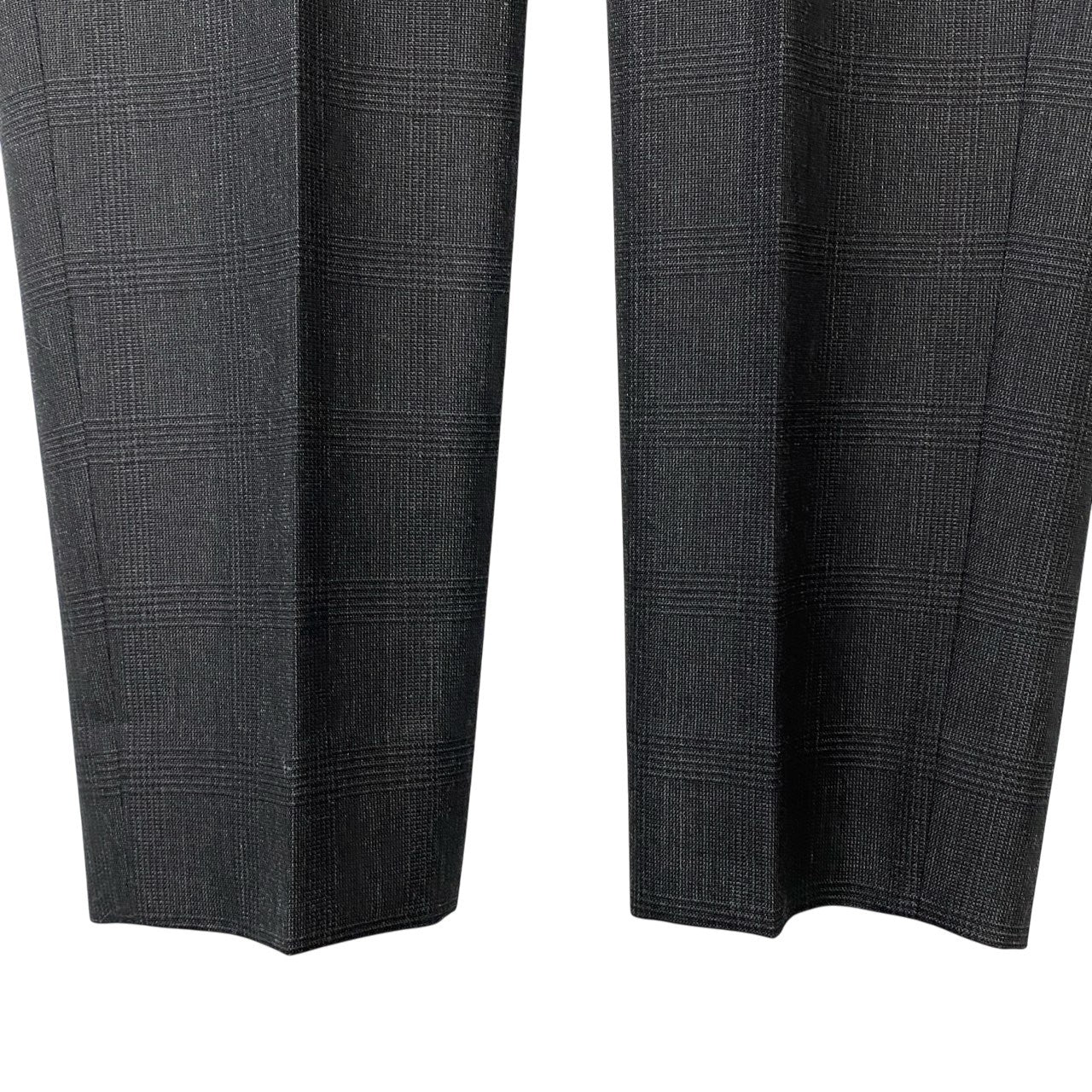 58b17 【美品】COMME des GARCONS HOMME DEUX コムデギャルソン オムドゥ スラックスパンツ ボトムパンツ グレンチェック柄 DE-P030 XSサイズ ダークネイビー ウール100％ メンズo07t