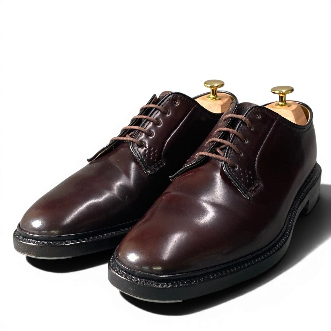 2g14 《美品》 REGAL リーガル Shell Cordovan コードバン ドレスシューズ サイズ26cm ブラウン レザー 革靴 シューツリー付t18r