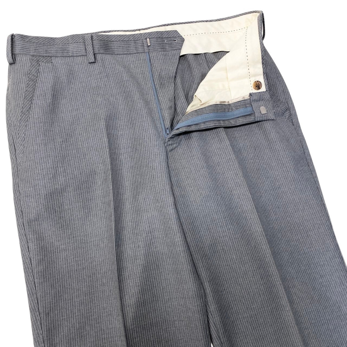 45j15 Paul Smith COLLECTION ポールスミスコレクション セットアップ シングルスーツ ストライプ柄 2B グレー ウール100％ メンズ 紳士服o07t