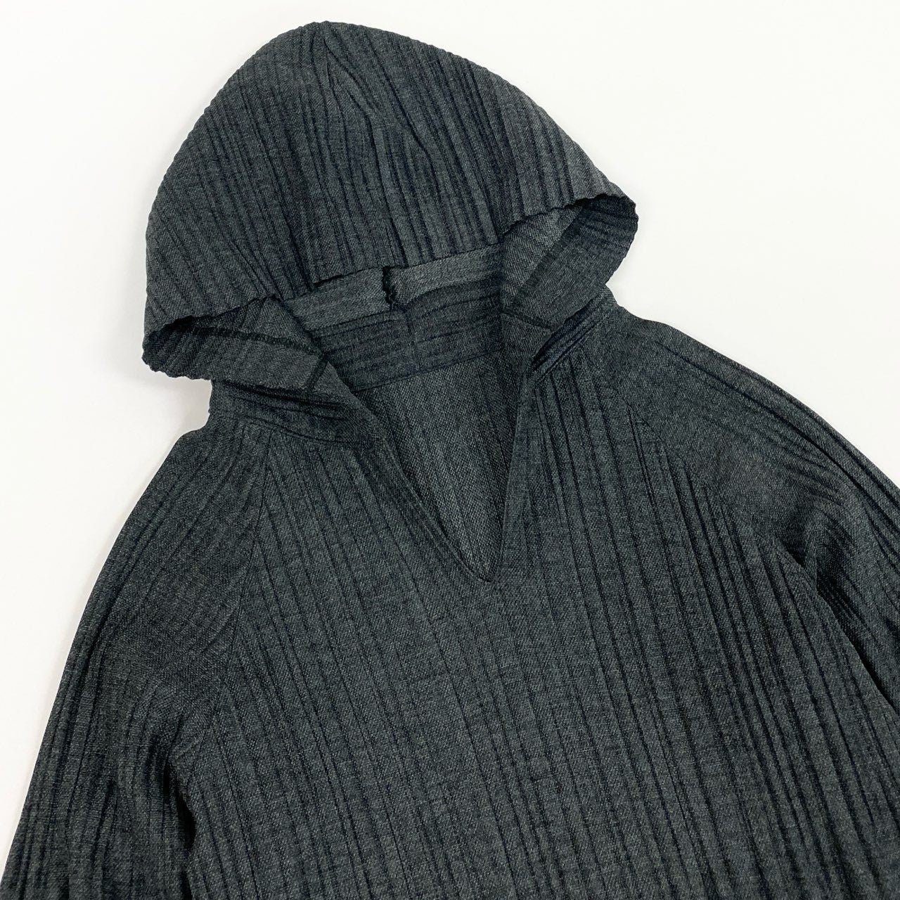 50b9 PLEASE PLEATS プリーツプリーズ プリーツロングスリーブフーディー プルオーバー パーカー PP51-JH505 4サイズ グレー ポリエステル100％ レディース 女性用k02i