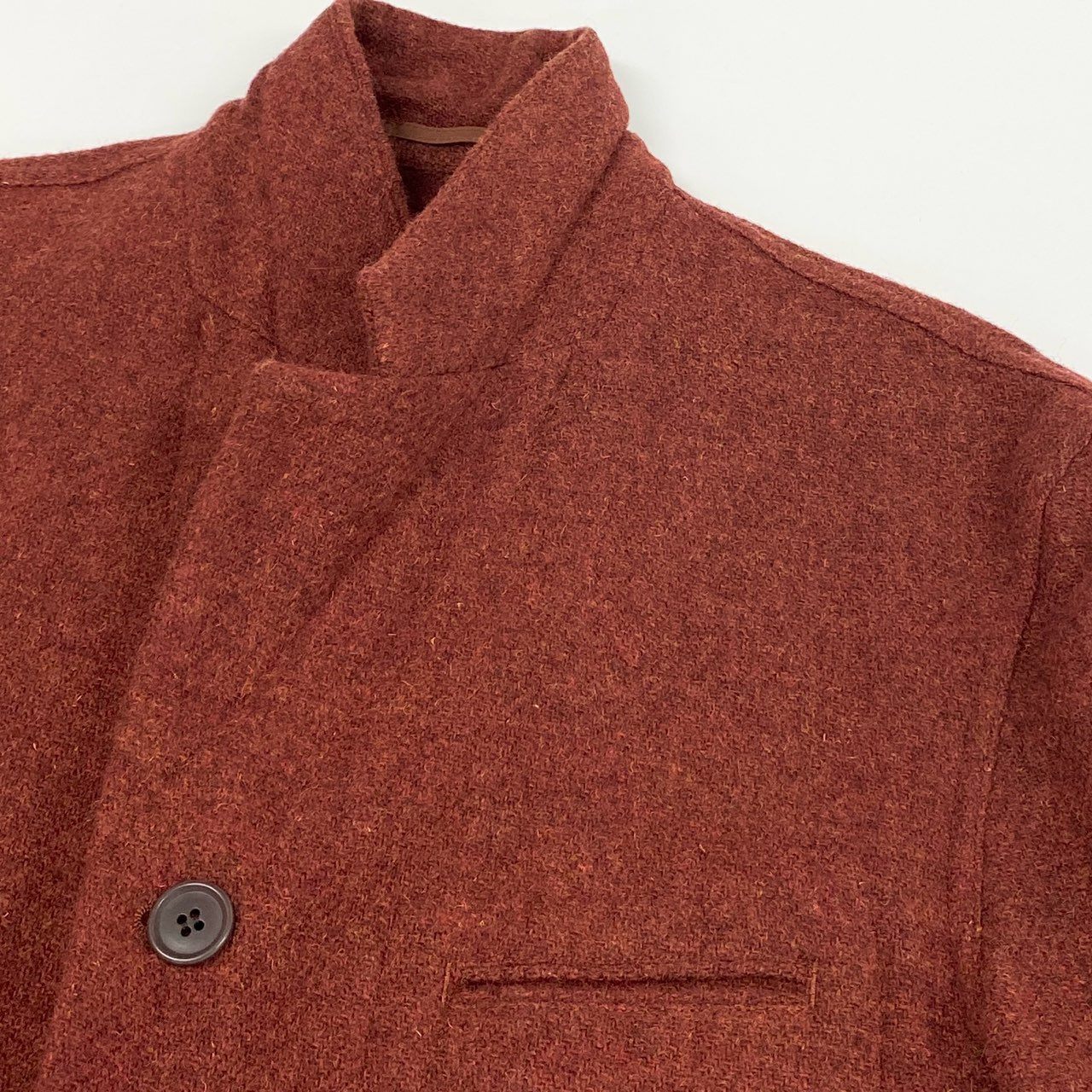 76k21 Paul Smith LONDON ポールスミス ツイードジャケット アンコンジャケット 秋冬 メンズ 紳士服 L テラコッタ系 ウール100％u02t