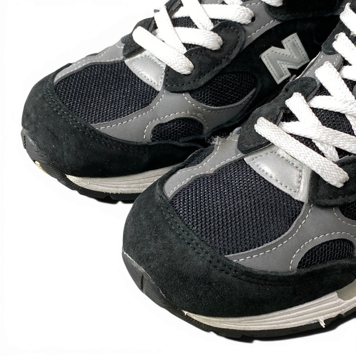 1g1 new balance ニューバランス Made in USA 992 Core ローカットスニーカー シューズ スエード M922EB 25cm ブラック グレー ホワイト メンズ 紳士靴o07t