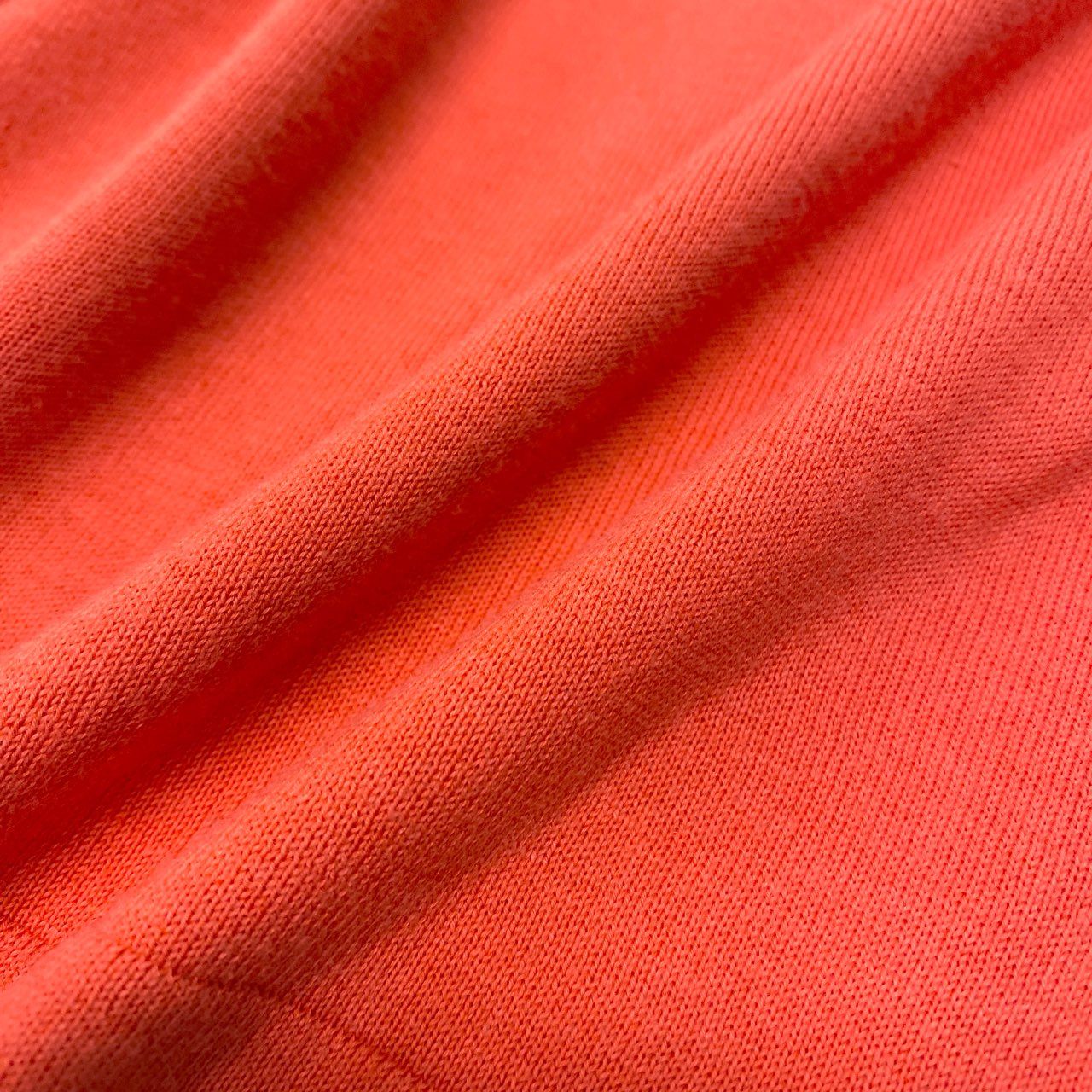 Ec5 HERMES エルメス Hロゴ コットンシルク 半袖ニット トップス サイズ36 コーラル レディースk02i