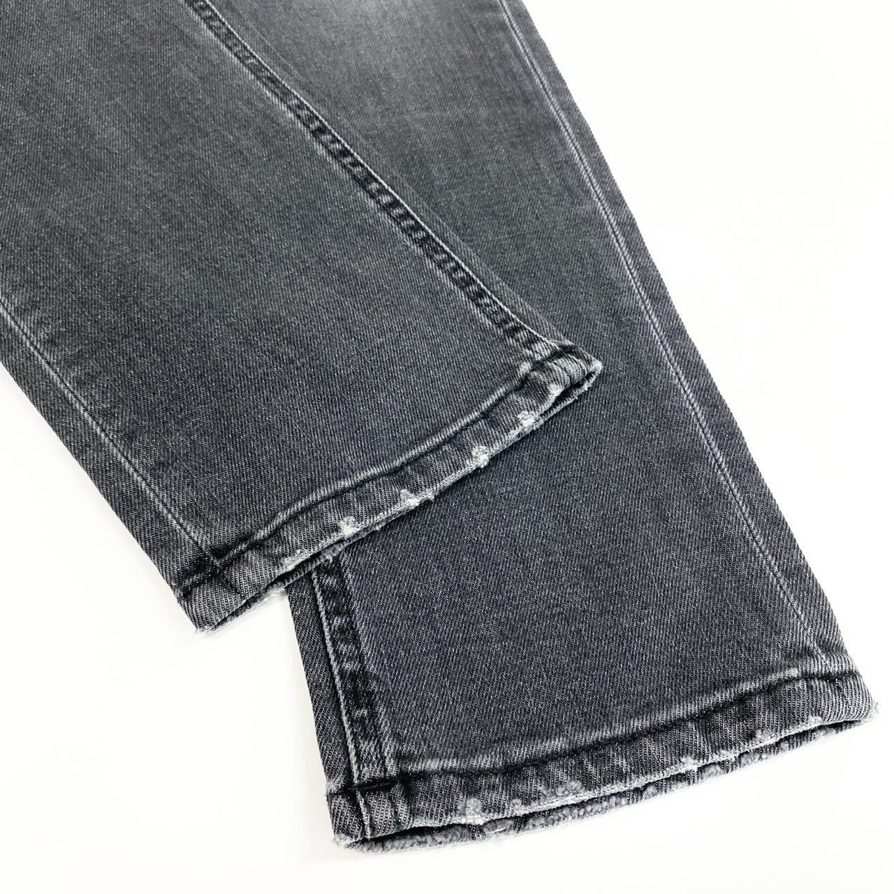 30i30 《美品》roberto cavalli ロベルトカヴァリ デニムパンツ スキニーパンツ ボトム ロゴ刺繍 FSJ203 DN013 32サイズ ダークグレー メンズo07t