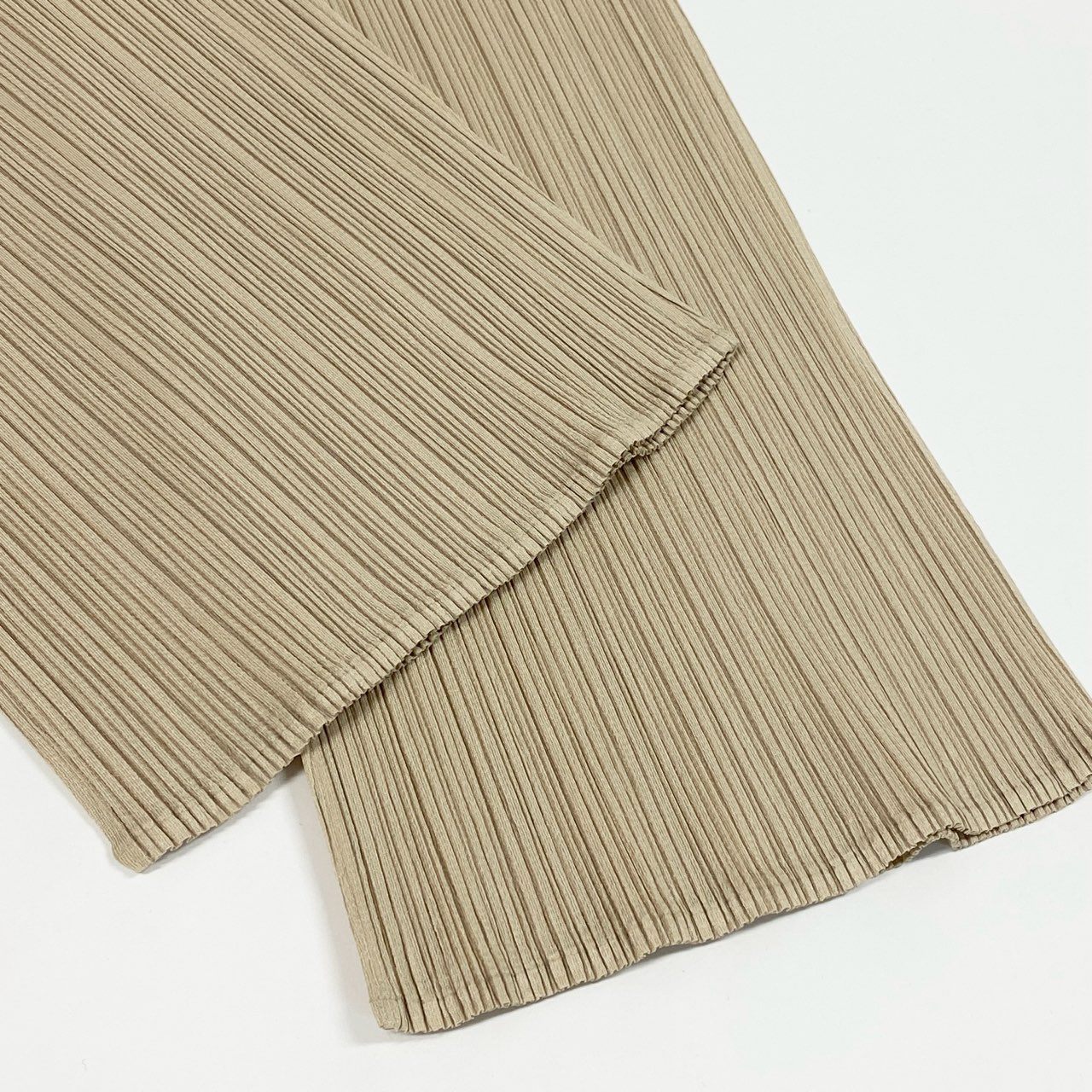 Ad12 PLEATS PLEASE プリーツプリーズ プリーツパンツ ストレートパンツ サイズ1 アイボリー レディースta1