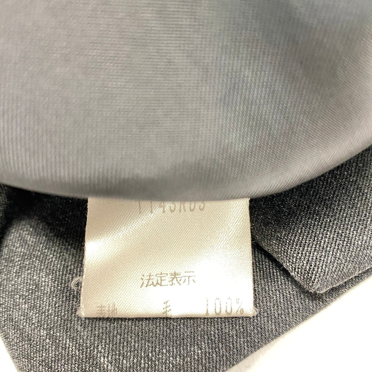 9h28 LANVIN PARIS ランバン ダブルブレスト テーラードジャケット ブレザー ロロピアーナ生地 サイズ42 ダークグレー レディースo07t
