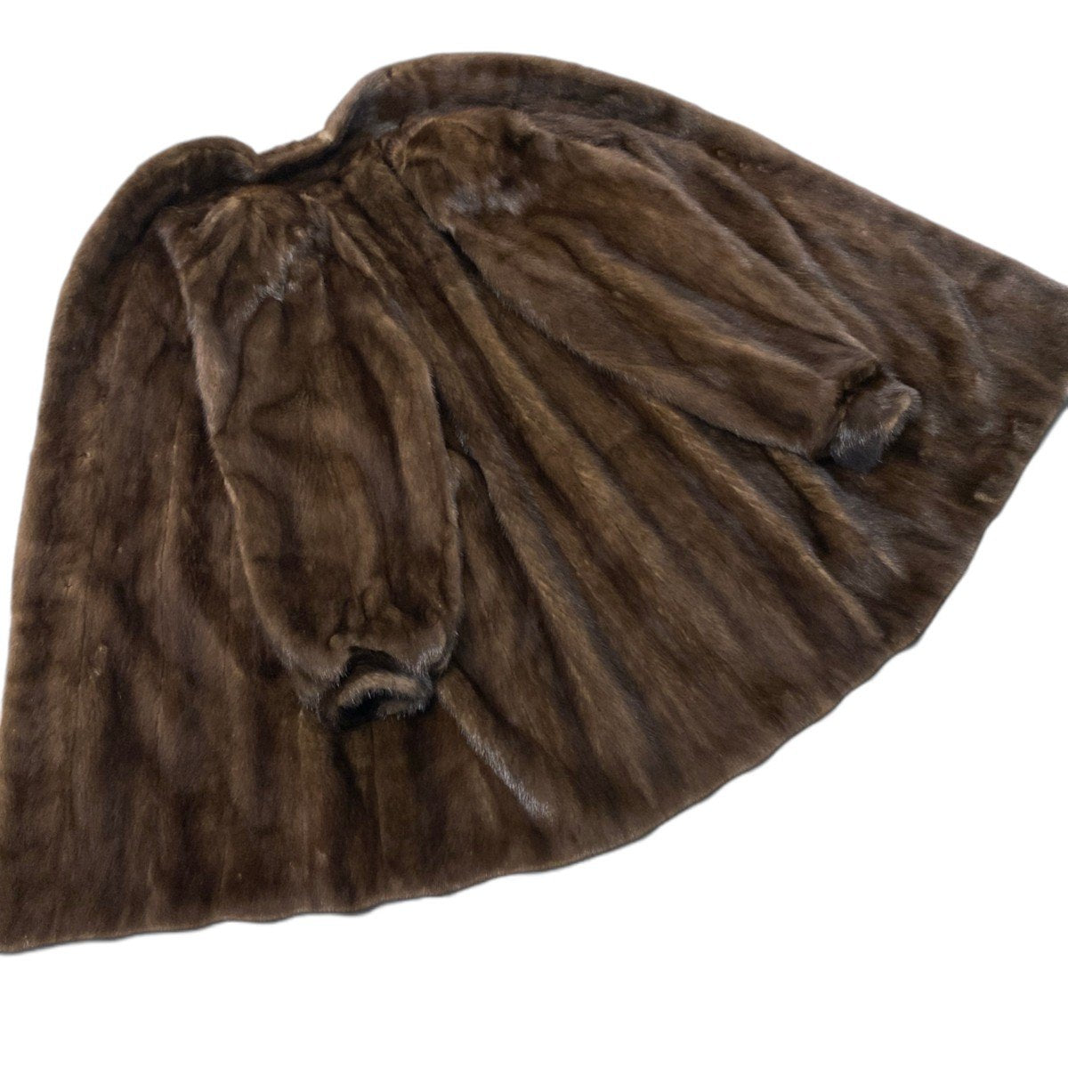 64h19 SAGA MINK サガミンク 銀サガ デミバフミンク ミンクコート ロングコート FREE ブラウン ミンクファー Mink Fur Coatu02t