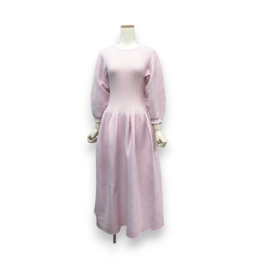 Ek14 CFCL シーエフシーエル POTTERY LONG PUFF SLEEVE DRESS ドレス ワンピース ニット CF007KH092 1サイズ ピンク レディースu02t