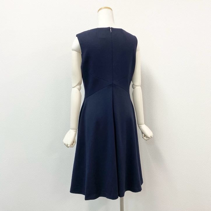 64g24 Rene ルネ Vネックワンピース ノースリーブワンピース ドレス フレアスカート レディース 女性用 6636190 36 ネイビー_