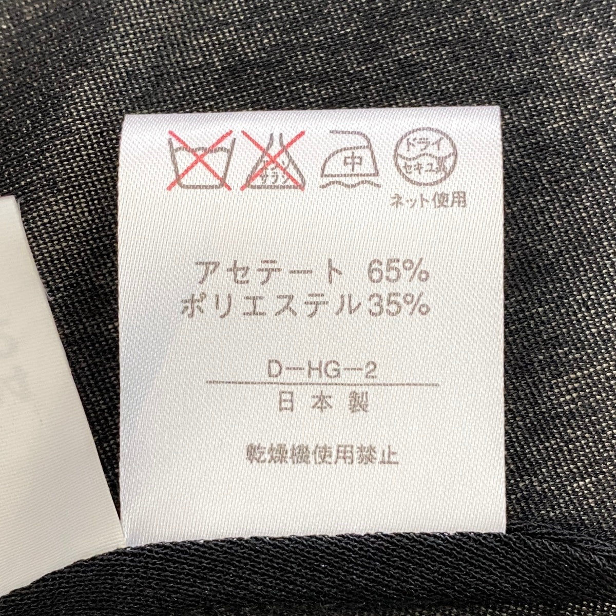 37g17 LEONARD FASHION レオナール ロング シアーカーディガン カンカン素材  サイズL ブラック レディースu02t