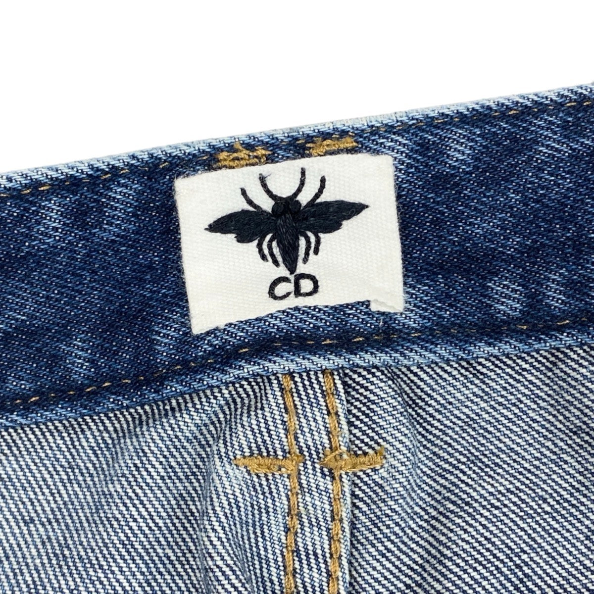 h31 【美品】Christian Dior オブリーク バギーデニムパンツ 38サイズ インディゴ コットン100％ レディース 女性用k02i