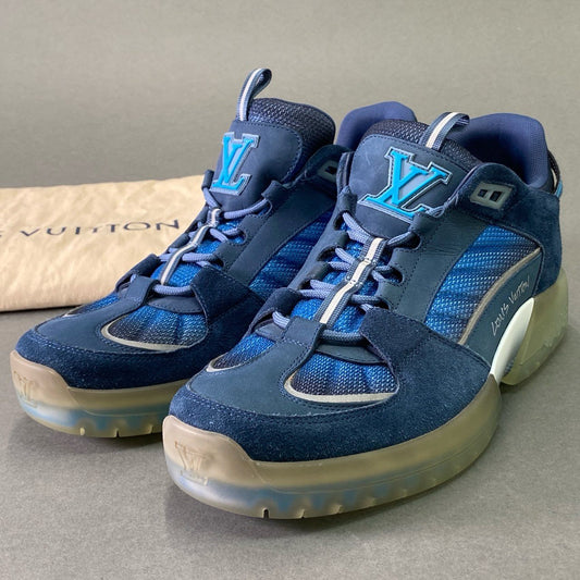 f11 《美品》 LOUIS VUITTON ルイヴィトン アビューライン ローカットスニーカー シューズ 宮下パーク限定カラー GO1220 7 ブルーk02i