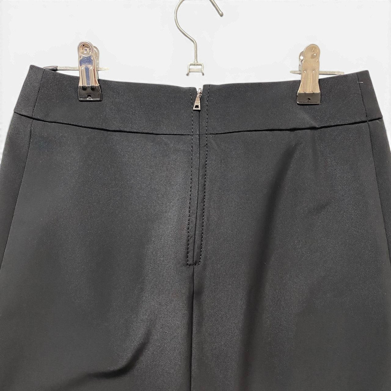 9f17 PRADA SPORT プラダスポーツ 台形スカート 膝丈スカート バックジップ 伸縮ストレッチ 21H228 サイズ36 ブラック レディース 女性服u02t
