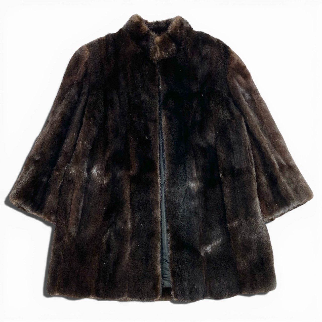 6a21 ANDRE CIGANER デミバフミンク ロングコート サイズF ブラウン 本毛皮 Mink Fur Long Coatt18r