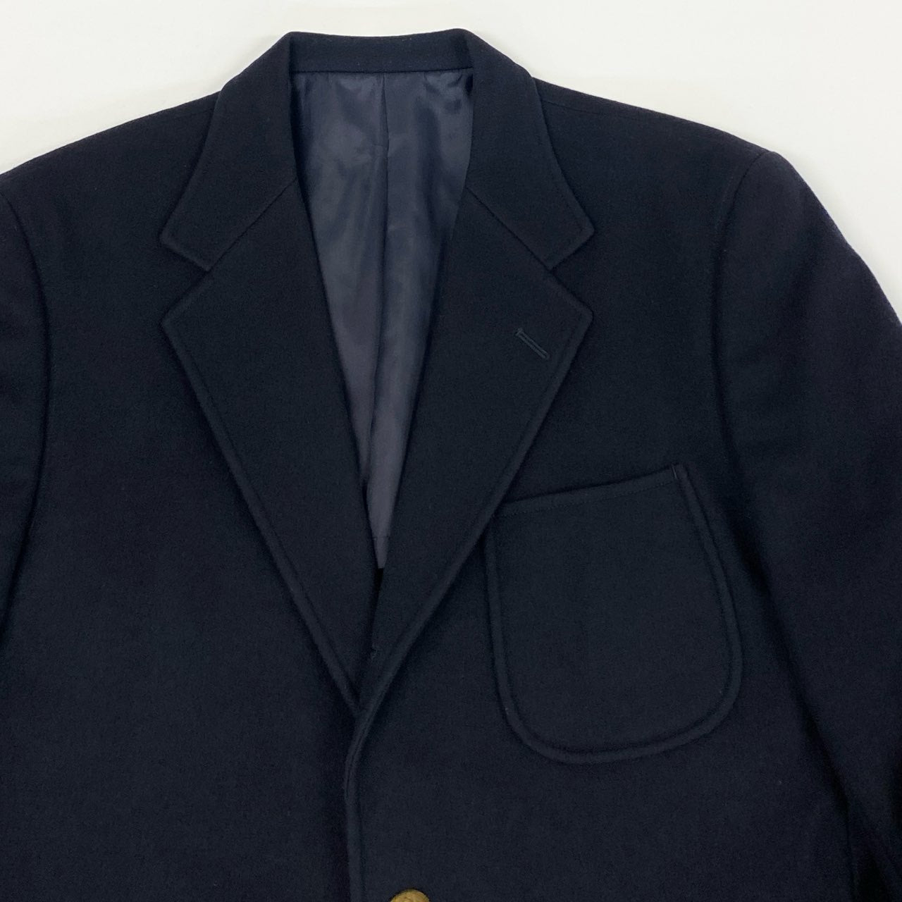 48h15 VAN JACKET ヴァン ヂャケット 金ボタン テーラードジャケット ブレザー 紺ブレ  A5 ネイビー 紺色 ウール メンズo07t