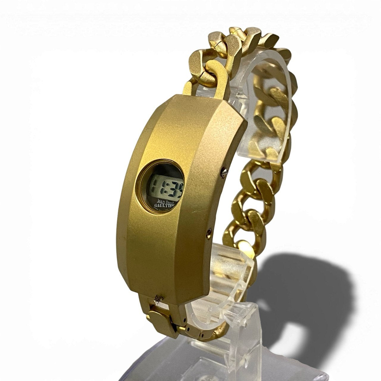 b12 Vintage Jean Paul Gaultier ヴィンテージ ジャンポールゴルチエ クォーツデジタル腕時計  digital quartz watch PA31-Q00826 ゴールドカラー メンズk02i