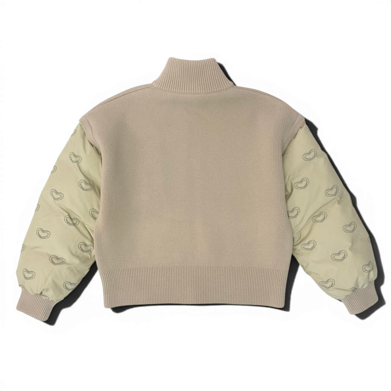 Ed24 HERMES エルメス 24~25AW カレイドスコープ エフェクト ジップジャケット 2way サイズ38 ベージュ レディースk02i