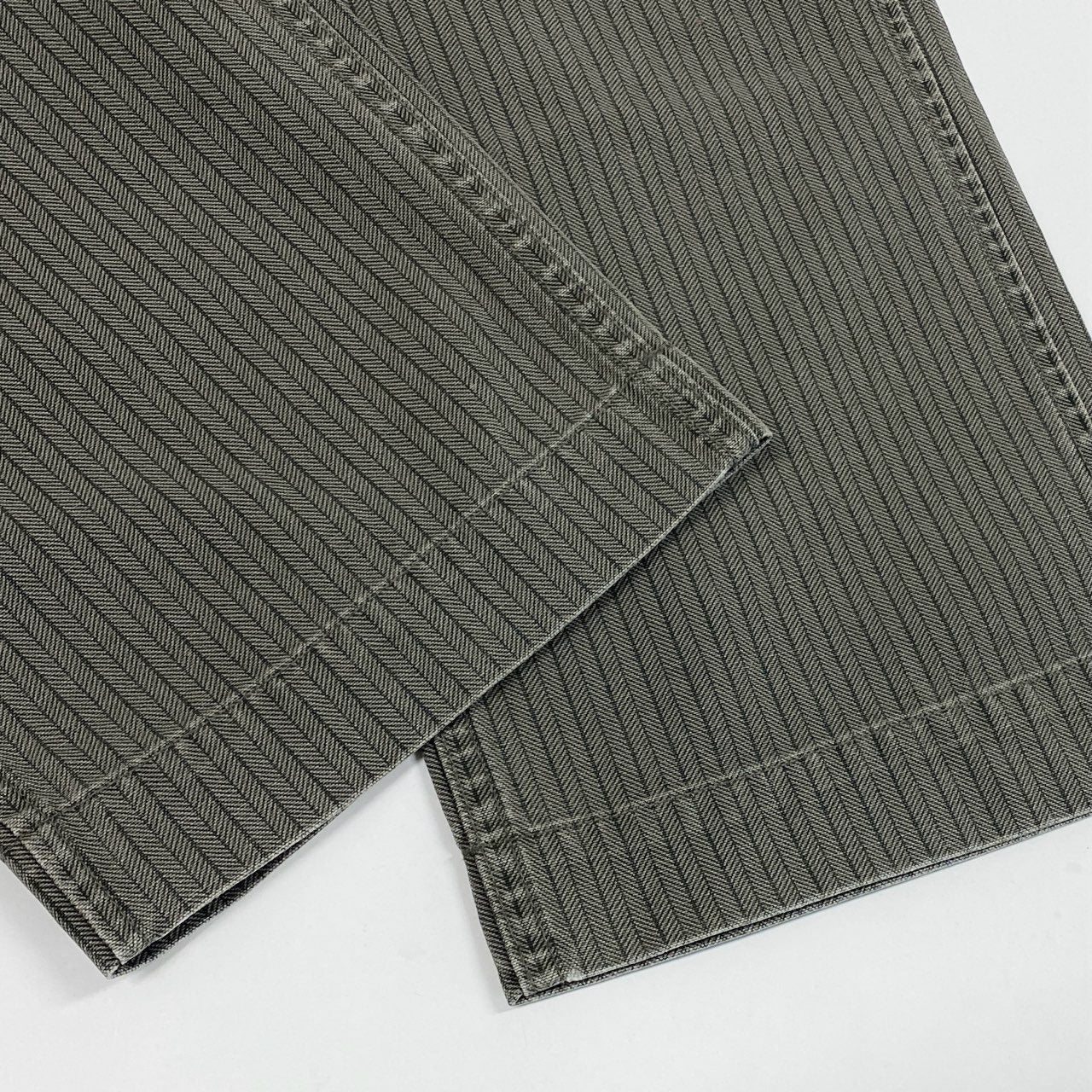 12b19 DOUBLE RL ダブルアールエル RRL ヘリンボーンストライプパンツ サイズ30 グレー WAIST OVERALLSt18r