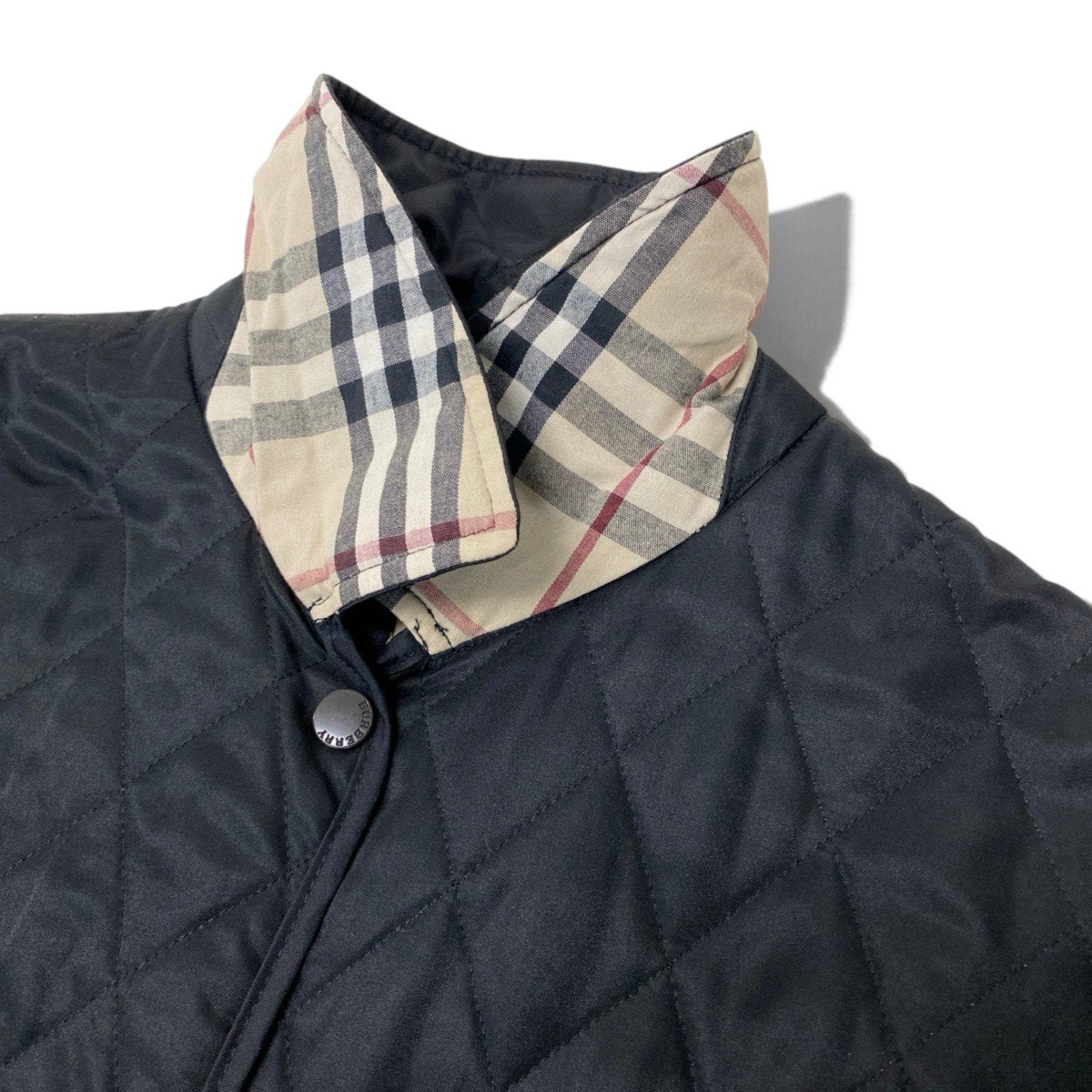 11i30 BURBERRY LONDON バーバリー ノバチェック キルティングジャケット ブラック Nova Check Quilting Jackett18r