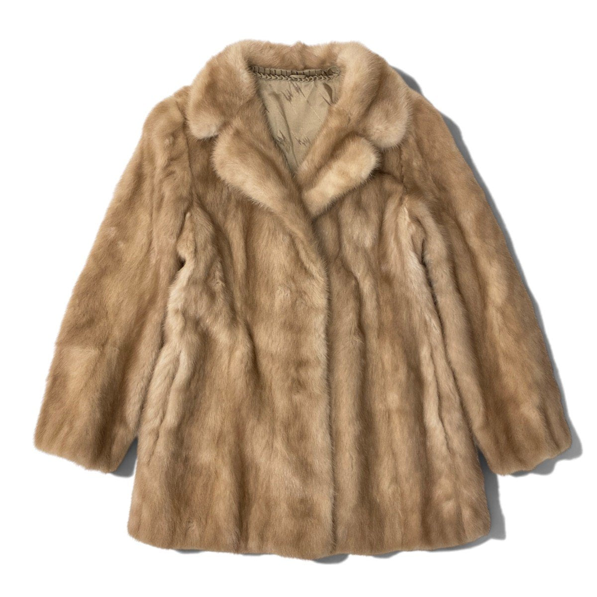 28h19 パステルミンク ミンクコート  毛皮コート 11 ライトブラウン ミンクファー Mink Fur Coatu02t