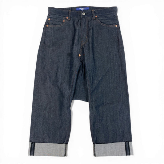 Ad6 JUNYA WATANABE MAN ジュンヤワタナベ マン 22SS サルエルデニムパンツ 変形パンツ ボトムス WI-P025 XSサイズ インディゴ メンズ 男性用o07t