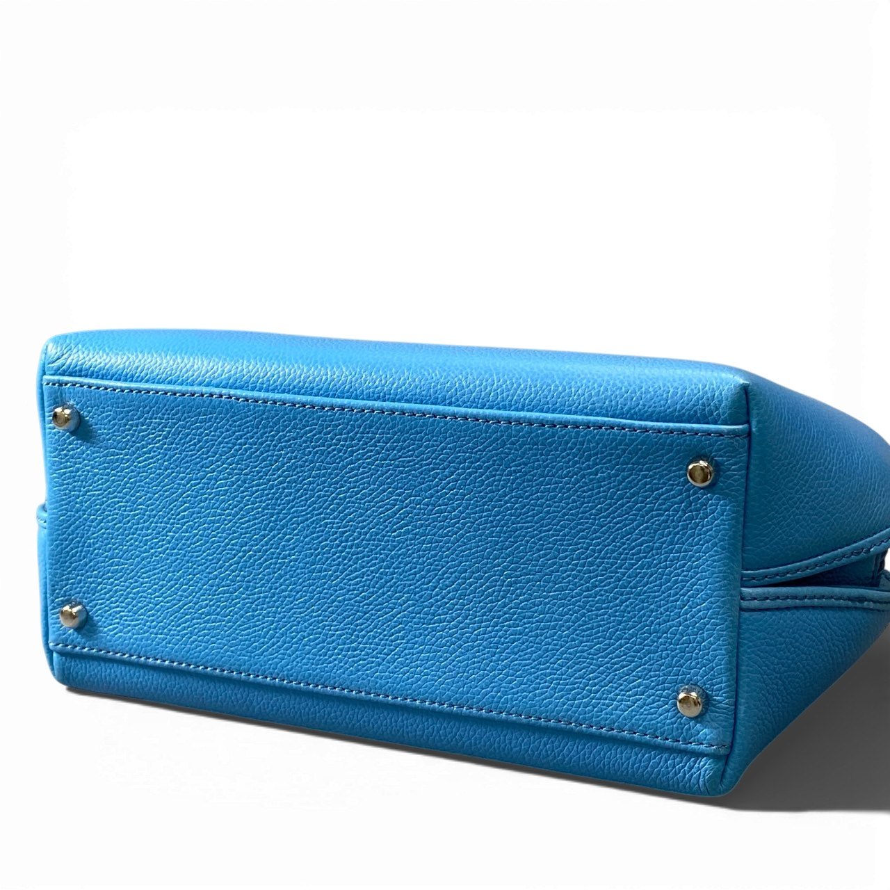 ha5｟美品》 MORABITO モラビト DIANE ディアンヌ ハンドバッグ マリンブルー レザー レディース 女性用u02t