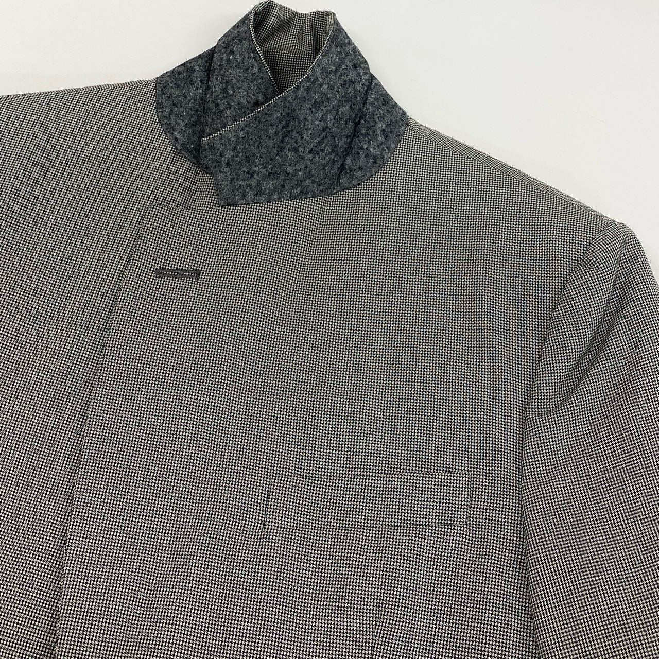 74i8 Maison Margiela メゾンマルジェラ 21SS 2B テーラードジャケット ブレザー 千鳥格子柄 イタリア製 S50BN0469 48 M-Lサイズ相当 グレー ウール メンズo07t