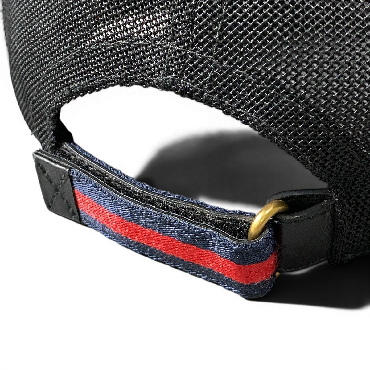 f24 GUCCI GGスプリーム ウルフ ベースボールキャップ 帽子 S 57 グレー ブラック レッド レディース 女性用