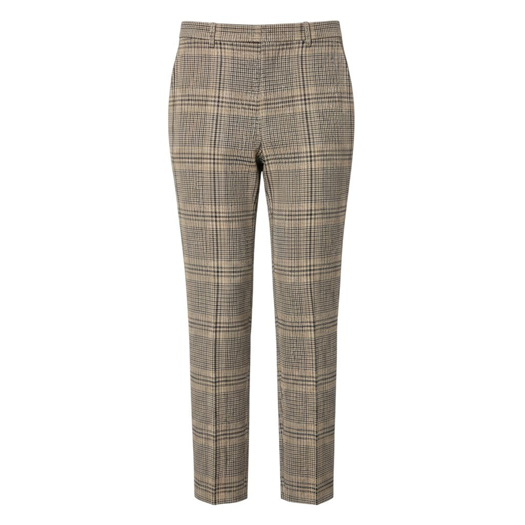 27j16 【美品】 AURALEE オーラリー 19AW WOOL SERGE CHECK NARROW SLACKS スラックスパンツ チェック柄 A9AP03SC サイズ3 ブラウン系 メンズu02t