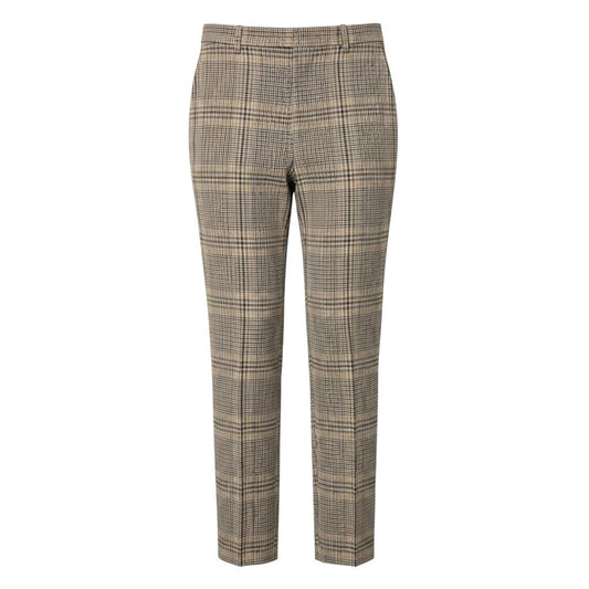 27j16 【美品】 AURALEE オーラリー 19AW WOOL SERGE CHECK NARROW SLACKS スラックスパンツ チェック柄 A9AP03SC サイズ3 ブラウン系 メンズu02t