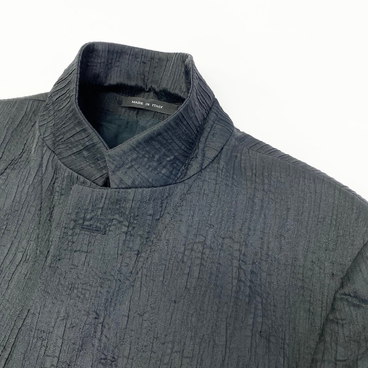 68d30 EMPORIO ARMANI エンポリオアルマーニ JOHNY LINE テーラードジャケット 背抜き 2B サイズ50 ブラック メンズ 紳士服u02t