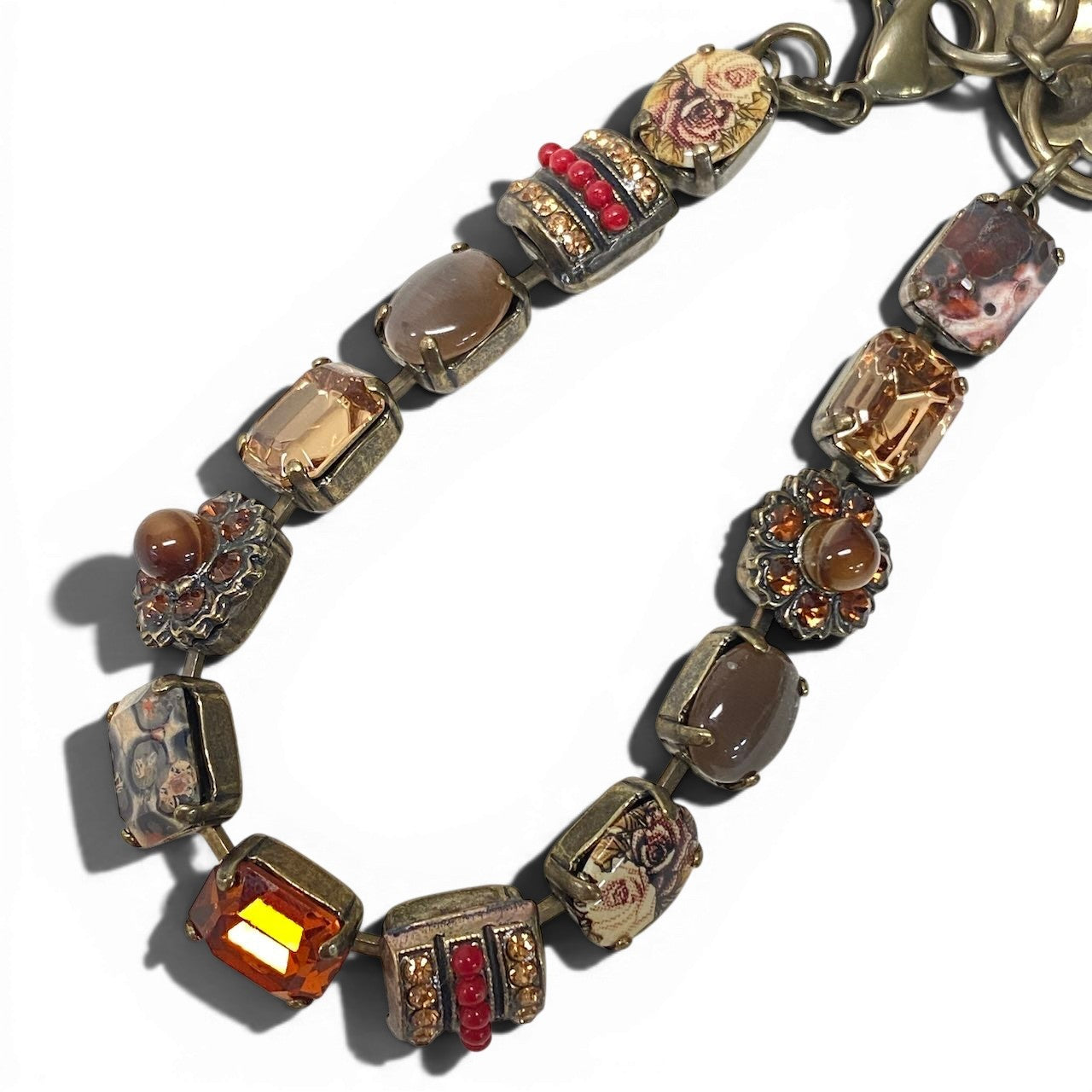 g16⑨ 《 3点セット 》 Mariana マリアナ 天然石 × クリスタル ブレスレット アクセサリー ジュエリー アンティークt18r