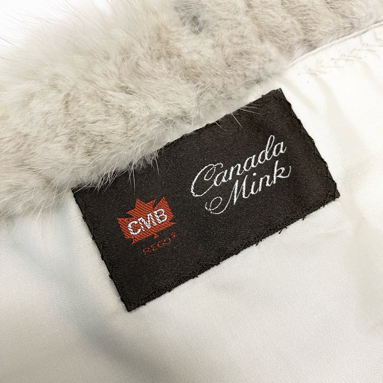 36k28 Canada Mink 最高級毛皮 サファイヤミンク ミンクコート ハーフコート MINK FUR フリー シルバーグレーu02t