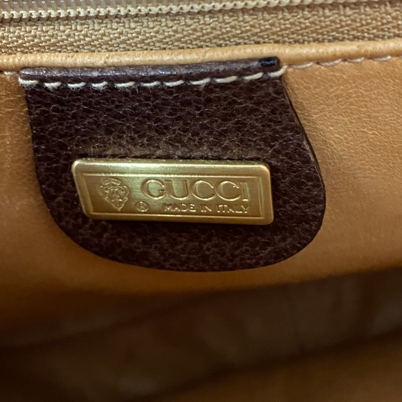 h29 GUCCI ヴィンテージ バンブー ハンドバッグ ブラウン レザー レディース 女性用ta1