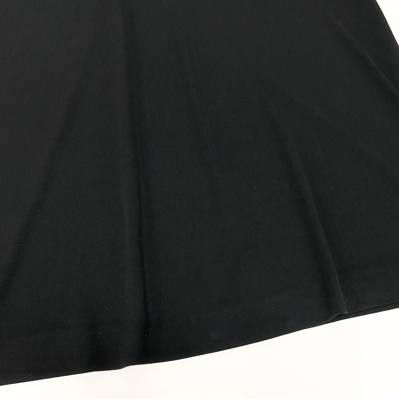 48ⅾ15 LEONARD FASHION レオナール ノースリーブカットソー カンカン素材 薄手 トップス サイズL 無地 ブラック レディース 女性用u02t