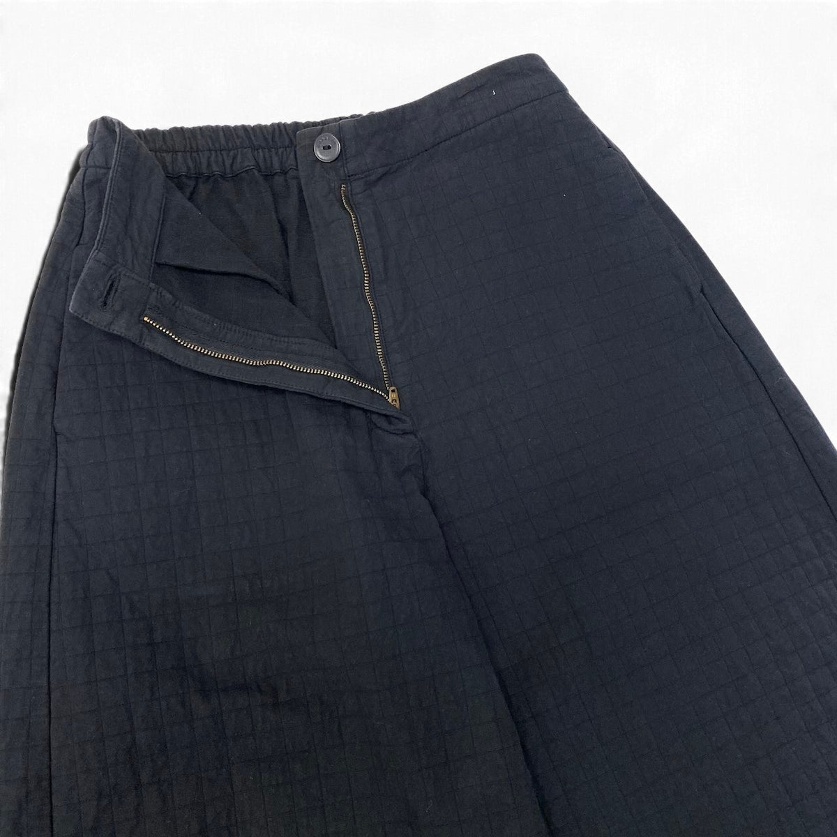 18j15 【未使用タグ付】 CORDERA コルデラ PADDED CURVED PANTS パデッド カーブパンツ ボトムス サイズ1 ブラック レディースu02t