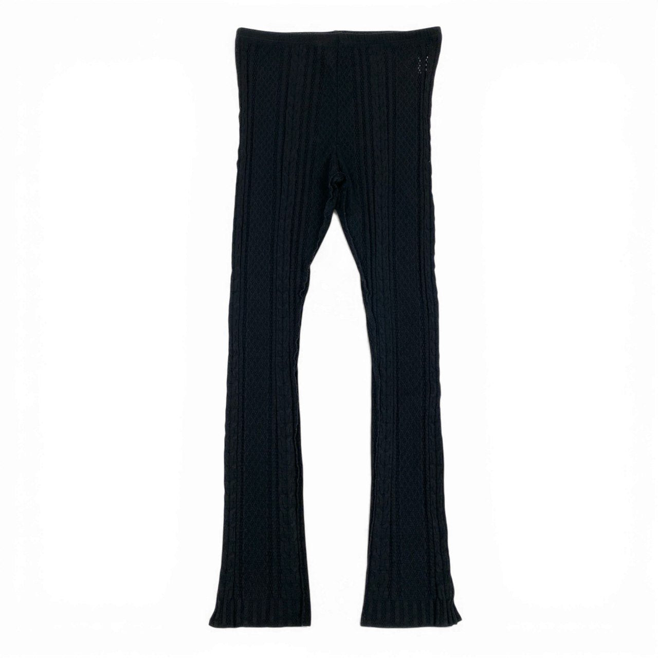 Ac6 PLEATS PLEASE プリーツプリーズ イッセイミヤケ カッティングデザイン レギンスパンツ タイトパンツ サイズ3 ブラック レディース ボトムk02i