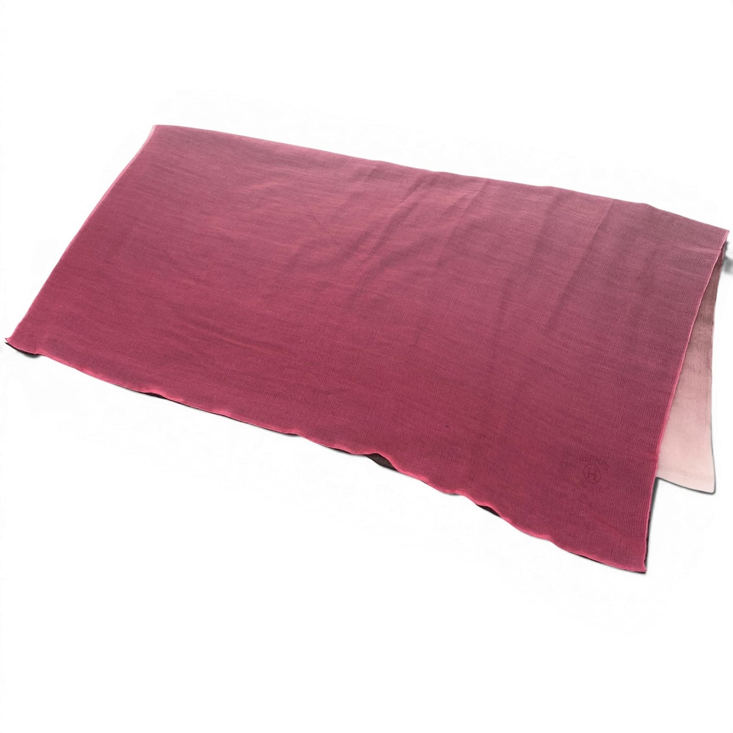 l20 HERMES エルメス エトール プリュム 超大判 ストール 90cm×20cm グラデーション Hロゴ入り ネパール製 レディース マフラーk02i