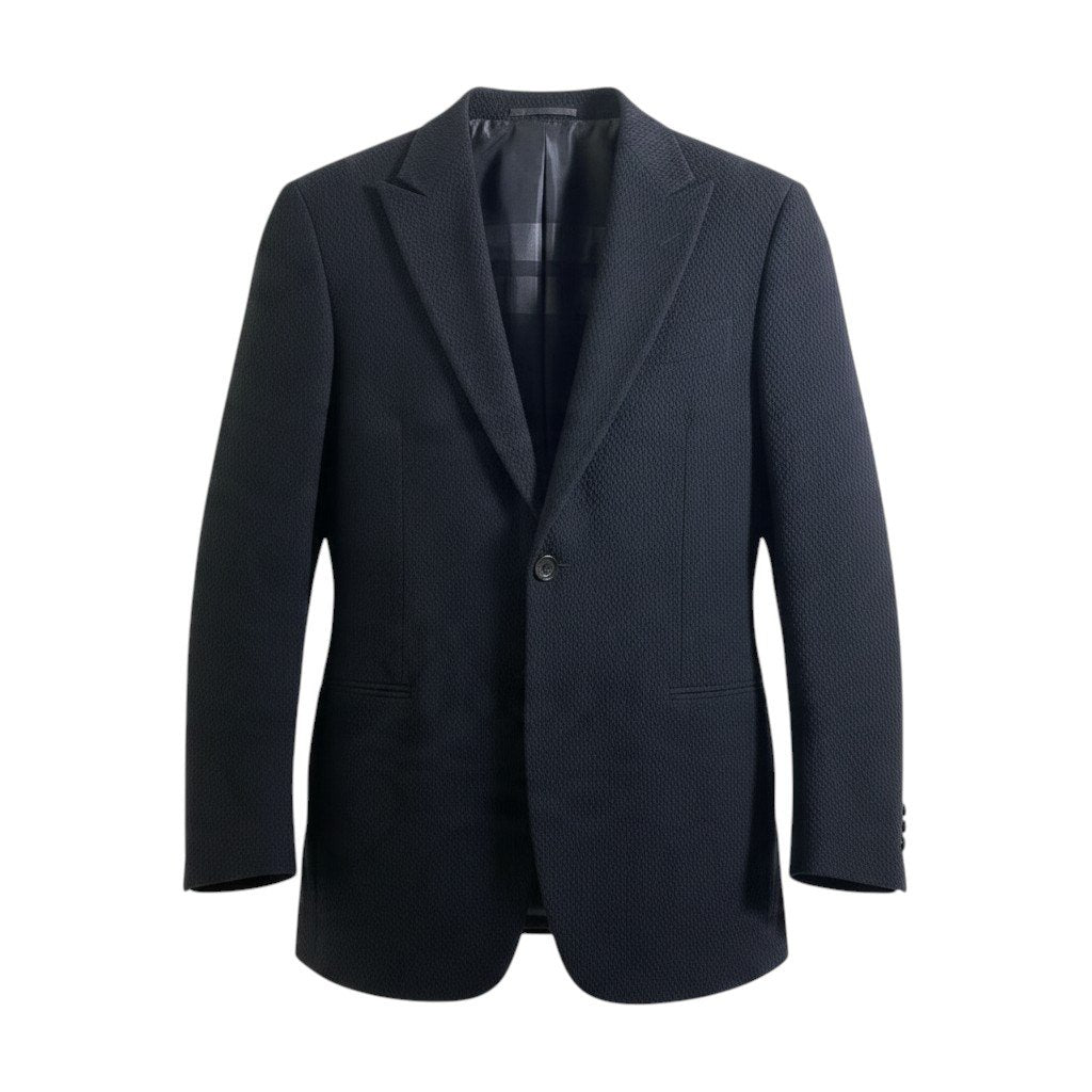 35j26 GIORGIO ARMANI ジョルジオアルマーニ BORGO21 黒タグ テーラードジャケット 大きいサイズ 52 ブラック メンズu02t