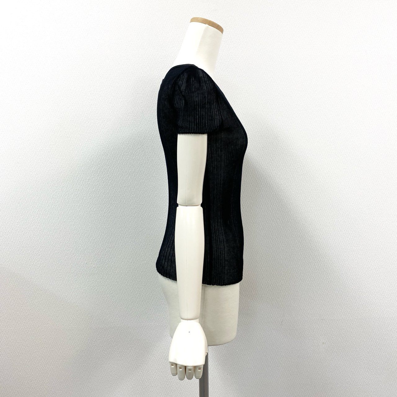 27L1 CHANEL シャネル fフロント ココマーク リバーシブル ニットTシャツ トップス P38434K02612 サイズ34 ネイビー ホワイト レディース カットソー 半袖ニットk02i