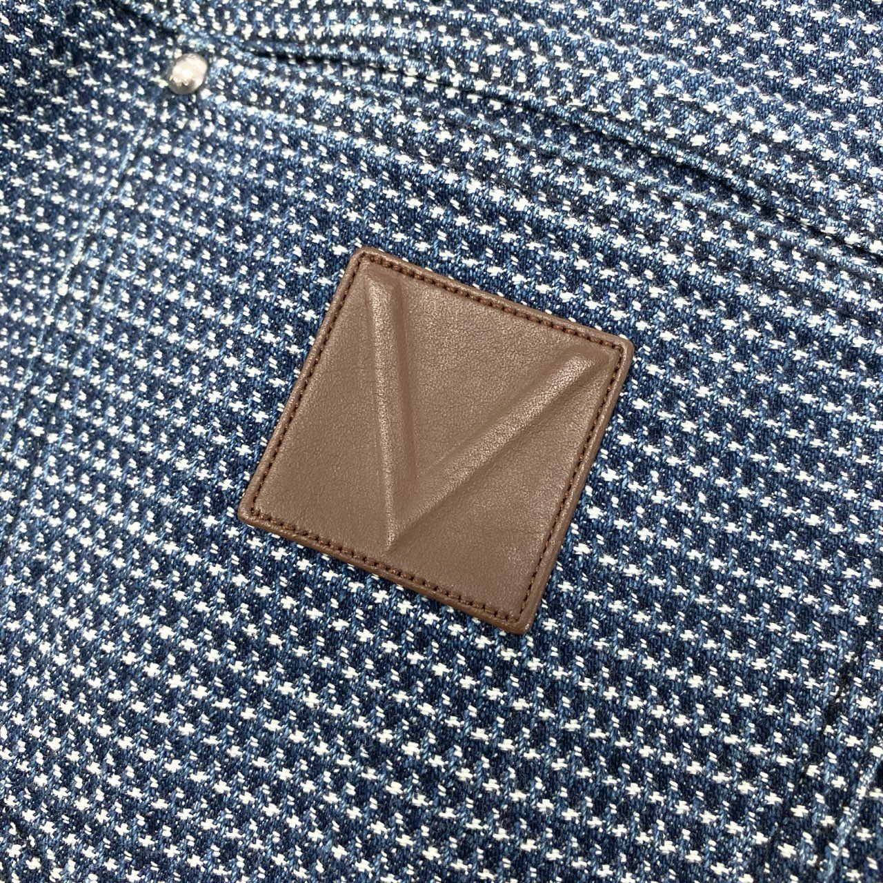 83Ⅼ2【美品】LOUIS VUITON ルイヴィトン 刺し子デニムパンツ ストレートパンツ デニムパンツ RM131 H3DP50BUC 38サイズ インディゴ メンズo07t