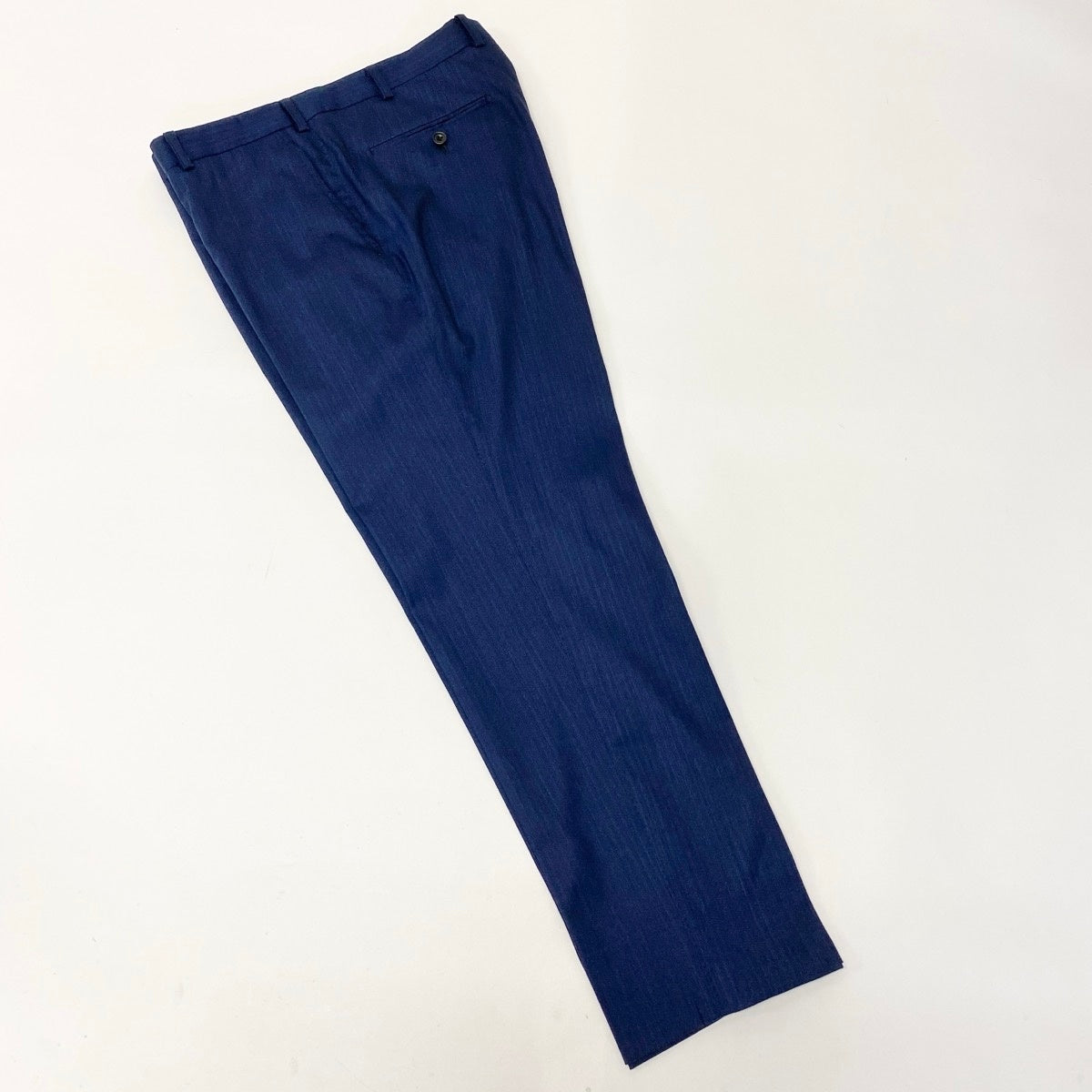 36e27①【美品】 azabu tailor 麻布テーラー Loro Piana ロロピアーナ生地 セットアップ オーダースーツ シングル 2B XLサイズ ネイビー メンズ 紳士服u02t