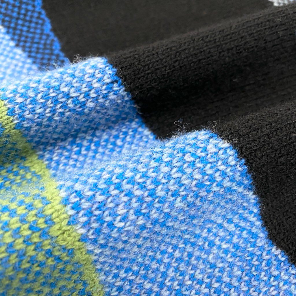 63a12 TOKUKO 1er VOL トクコプルミエヴォル チュニックワンピース ロングスリーブニット ハイネック レディース 女性用 サイズ9 マルチカラーu02t