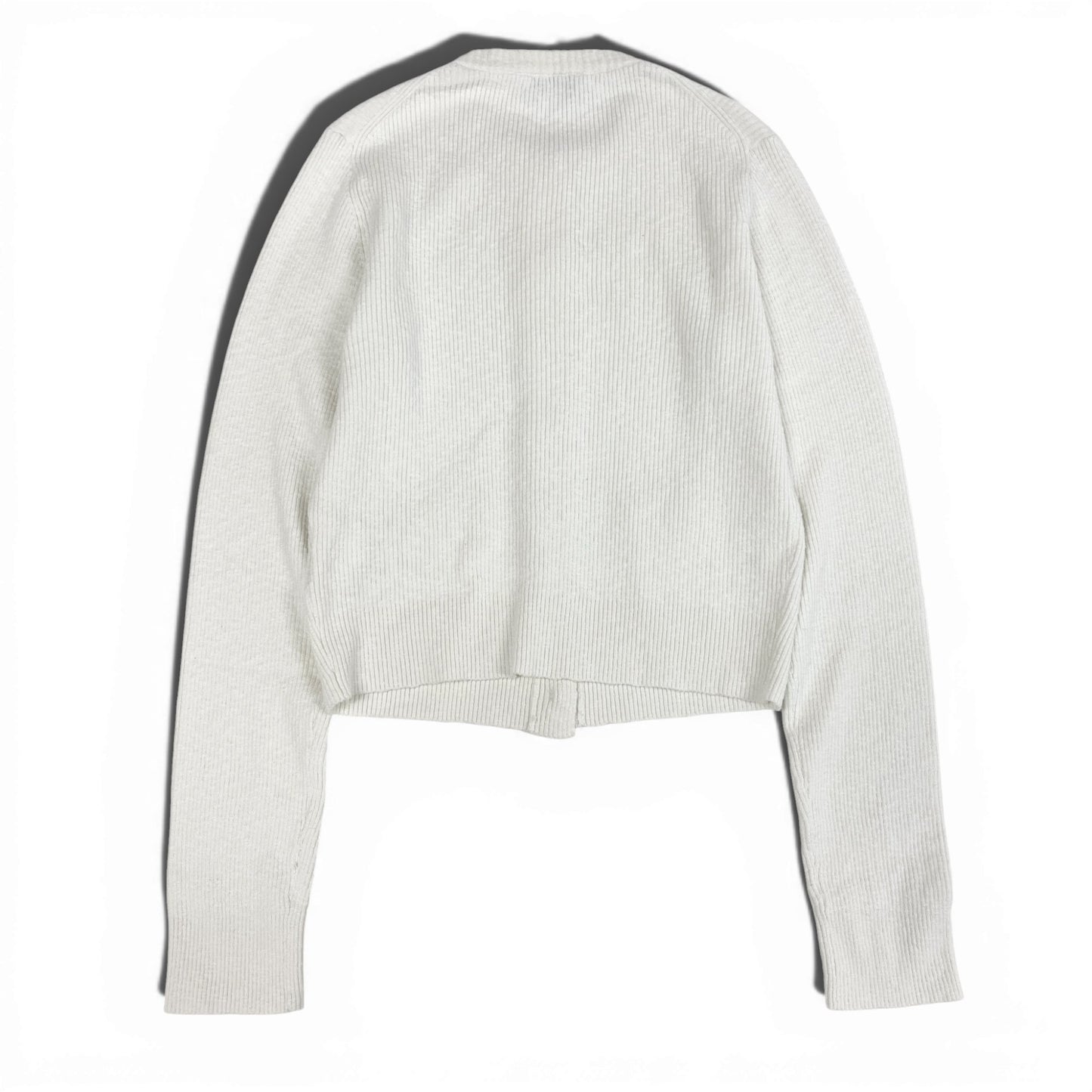 35L19《美品》 CHANEL シャネル ココビーチ カーディガン トップス ココマークボタン LOOK6 P78600K11464 サイズ36 ホワイト レディース 女性用k02i