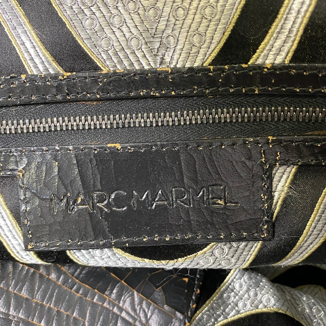 Bd23【希少品】 MARC MARMEL マークマーメル Herman ハーマン トートバック レザーバック クラック加工 大容量 Lサイズ ダークブラウン メンズ 紳士用k02i