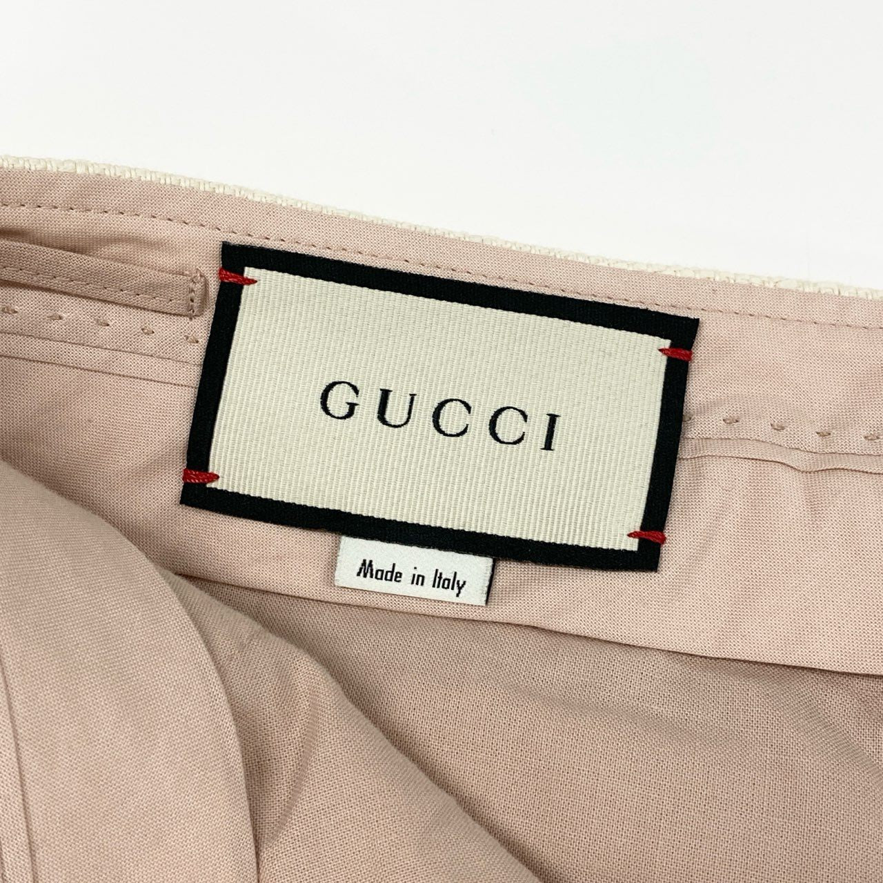 Ed10 GUCCI グッチ ホースビットチェーン ツイード ショートパンツ 631499 サイズ38 アイボリーu02t