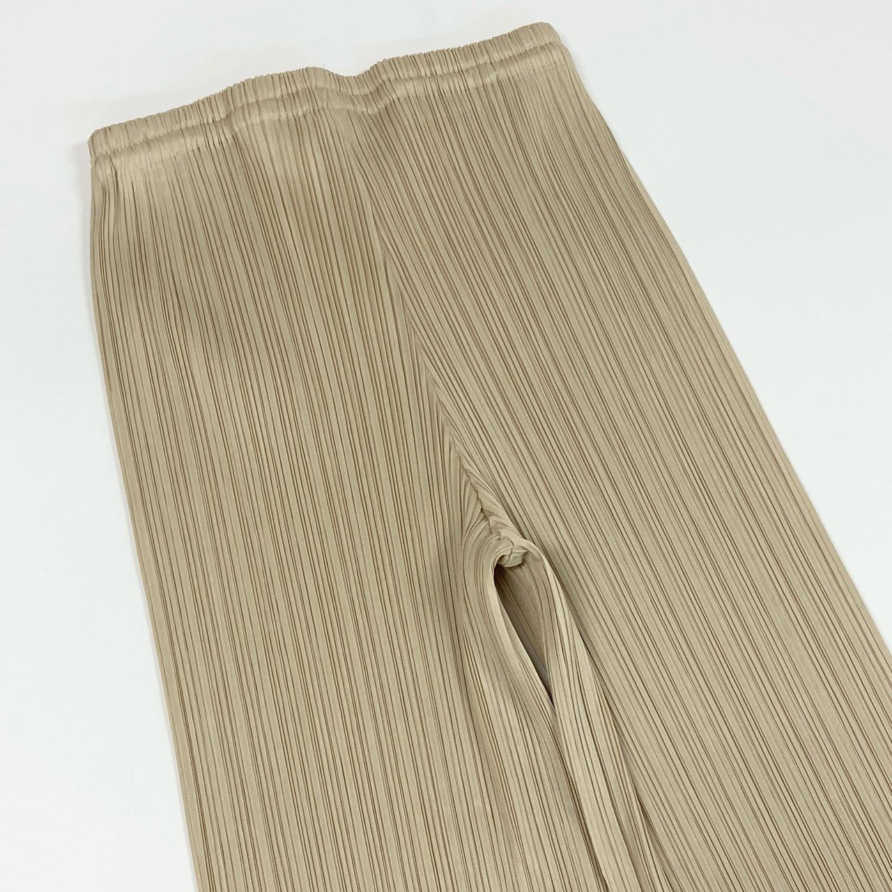 Ad12 PLEATS PLEASE プリーツプリーズ プリーツパンツ ストレートパンツ サイズ1 アイボリー レディースta1